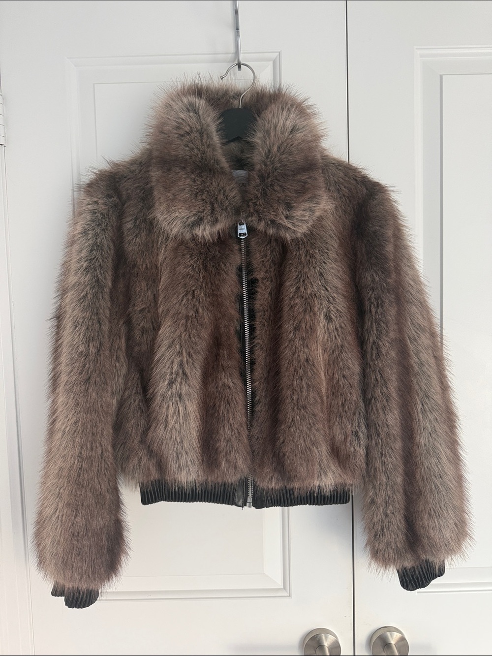 BERSHKA Faux Fur Jacket NWOT